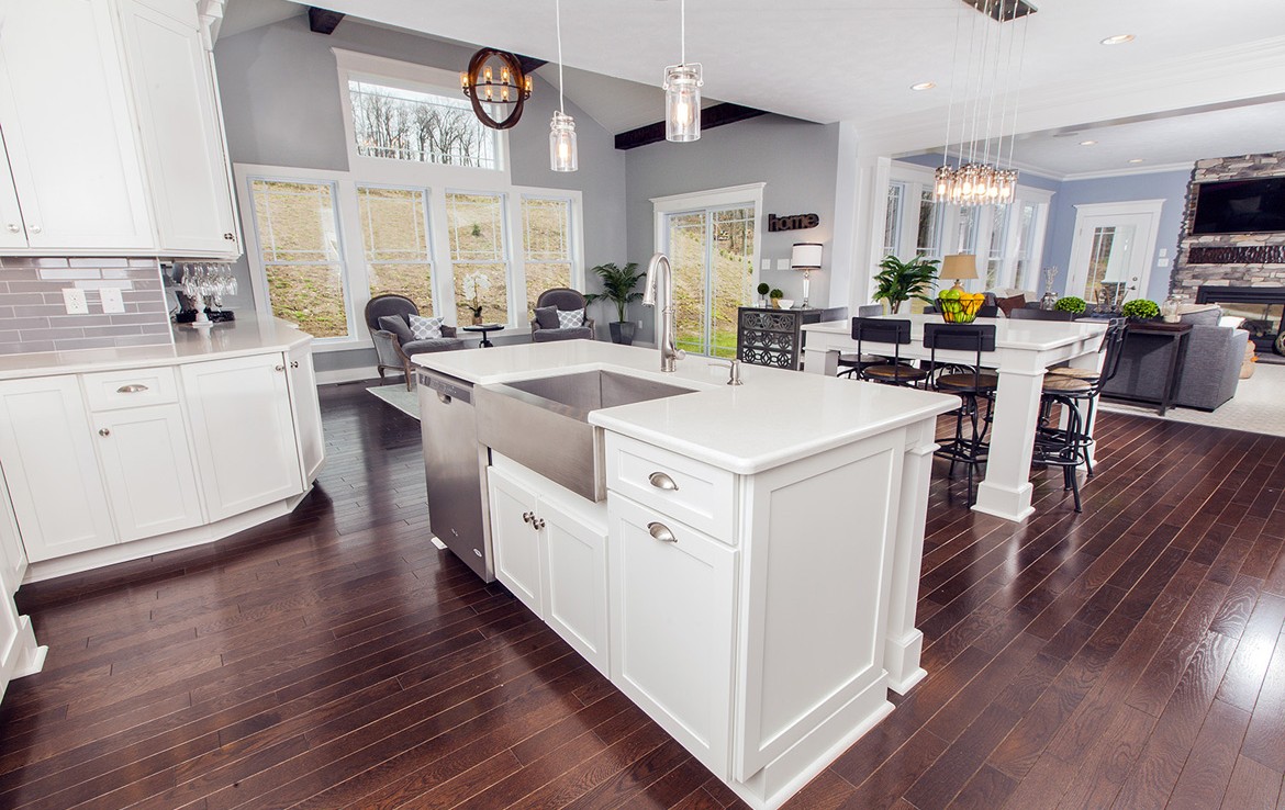 aspen luxury home white cabinets– Infinity Custom Homes
