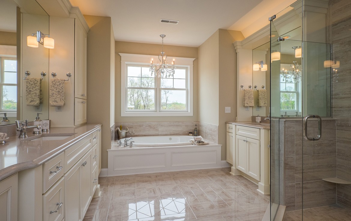 cambridge luxury home spa bathroom – Infinity Custom Homes