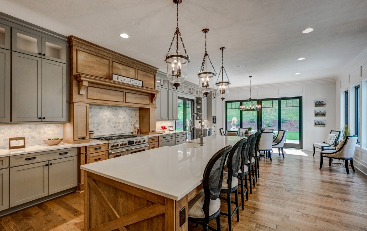 austin luxury home farm house style kitchen – Infinity Custom Homes