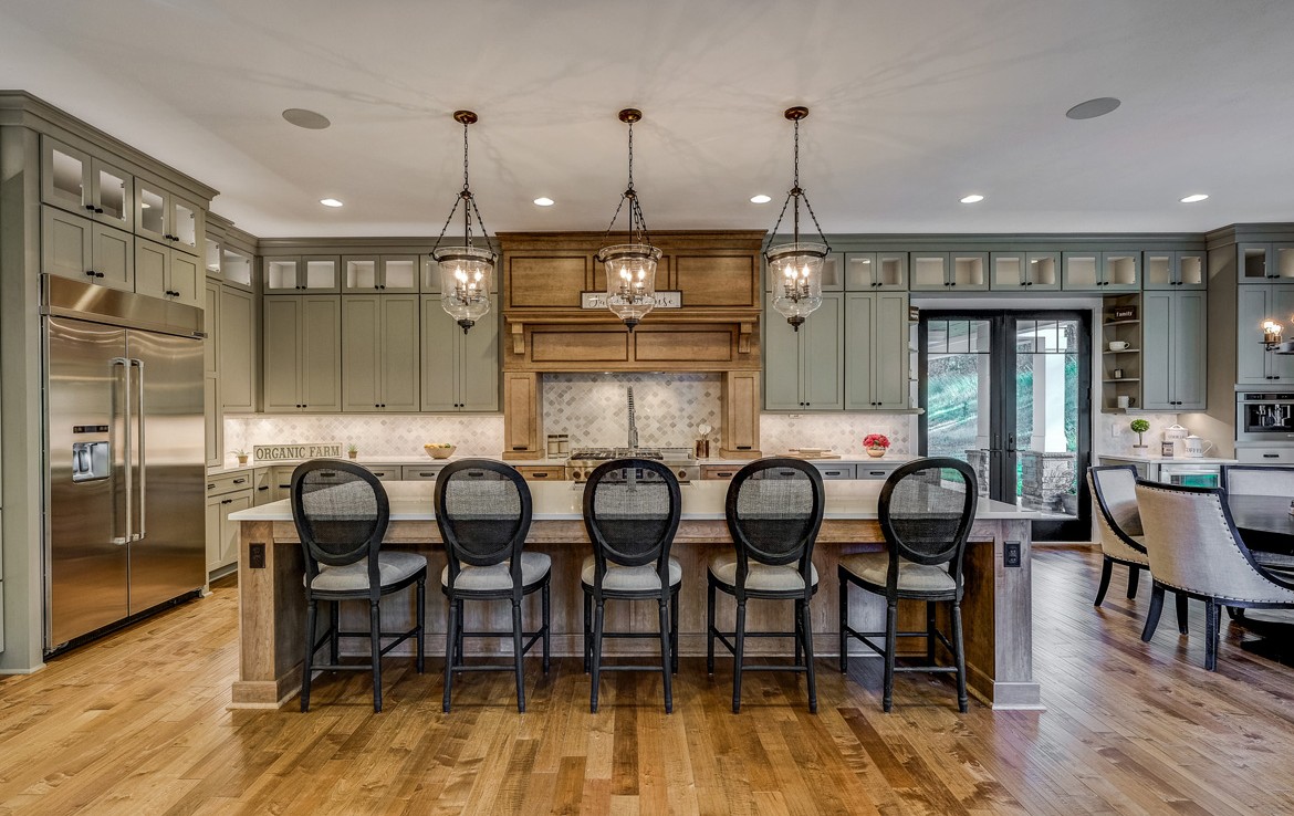 austin luxury home french country style kitchen – Infinity Custom Homes