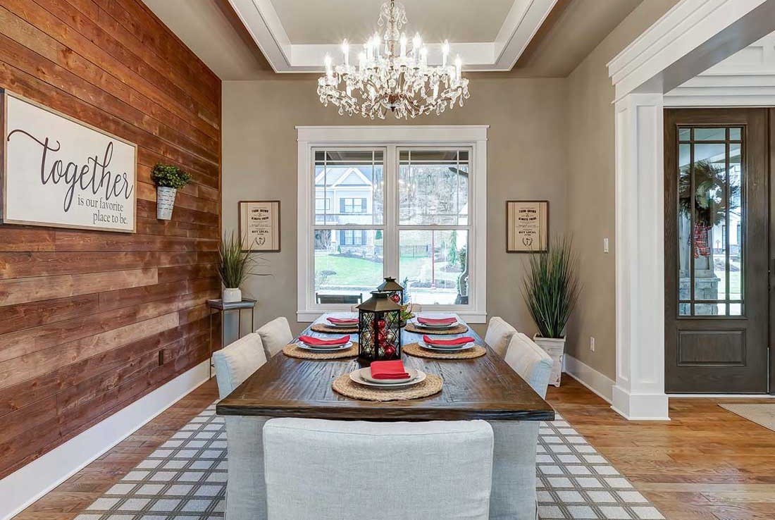 Formal dining room – Austin Forest Edge Model Home