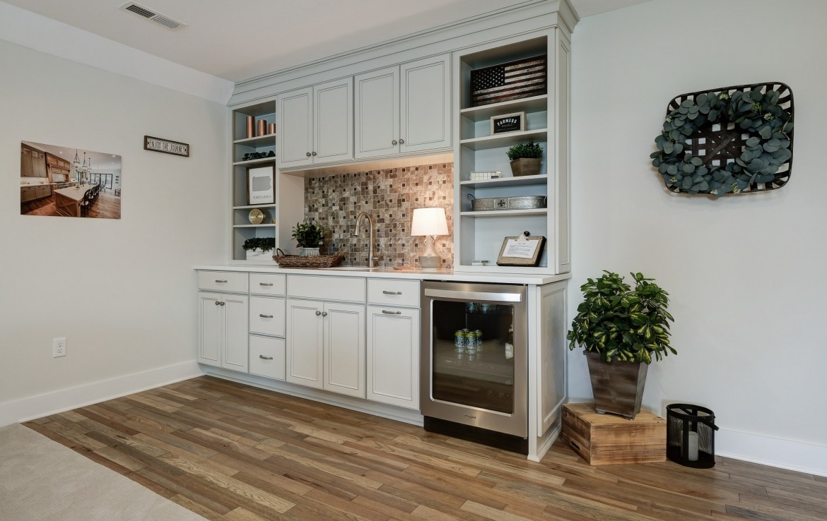 Nantucket Model Home, tudor style luxury home, game room – Infinity Custom Homes