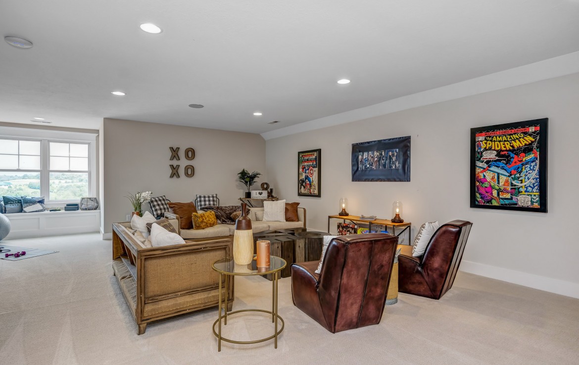 Nantucket Model Home, tudor style luxury home, game room – Infinity Custom Homes