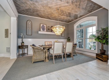 Portland Model Home, farmhouse style dining room, luxury home Pittsburgh – Infinity Custom Homes