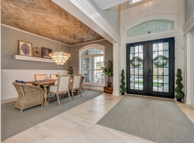 Portland Model Home, beach style luxury home in Mars PA, entrance – Infinity Custom Homes