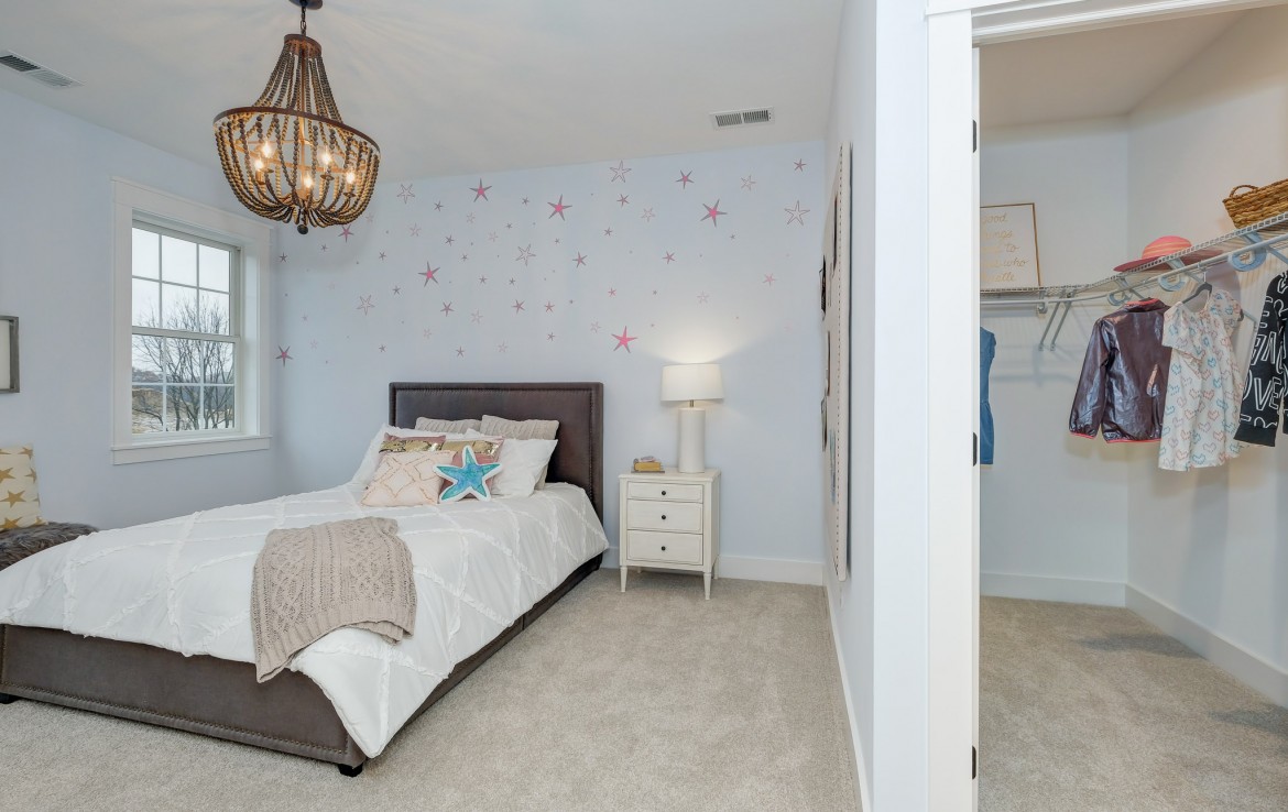 Portland Model Home, beach style luxury home in Mars PA, girl bedroom – Infinity Custom Homes