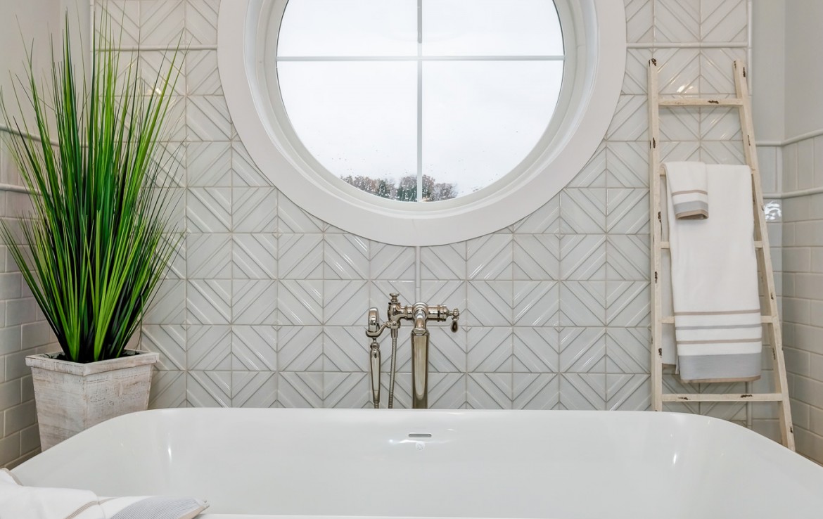 Portland Model Home, beach style luxury home in Mars PA, master bathroom – Infinity Custom Homes
