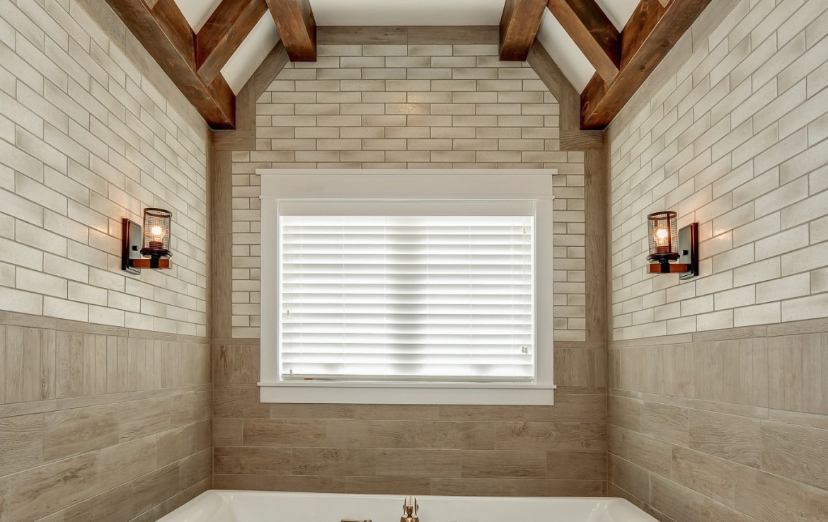 Portland floorplan, luxury single family home in Pittsburgh, PA, master bath – Infinity Custom Homes