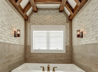 Portland floorplan, luxury single family home in Pittsburgh, PA, master bath – Infinity Custom Homes