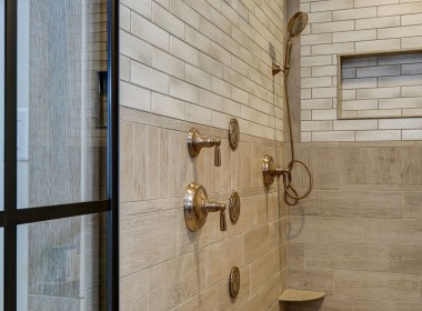 Portland floorplan, luxury single family home in Pittsburgh, PA, master shower – Infinity Custom Homes