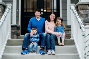 welcome home, family enjoying their new Infinity Custom homes luxury home